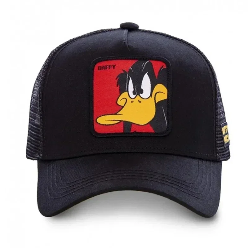 Baseball Cap Unisex Anime Cartoon Embroidered Patch Draw Trucker Hat Mesh Sun Hat