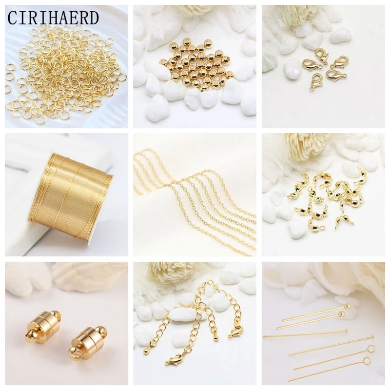 Wholesale 14K Real Gold Plated Brass Earring Hooks DIY Earring Making  Supplies Materials Jewelry Accessories Findings Ear Hook