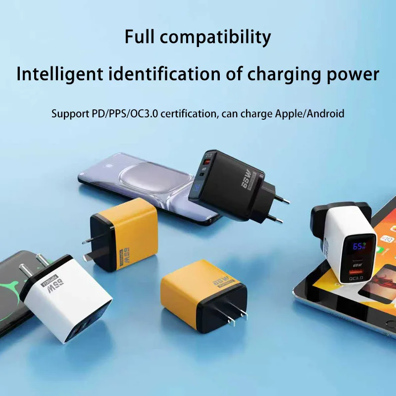 รูปสินค้า อะแดปเตอร์ชาร์จเร็ว 2 พอร์ต พร้อมจอแสดงผล Xiaomi 65W