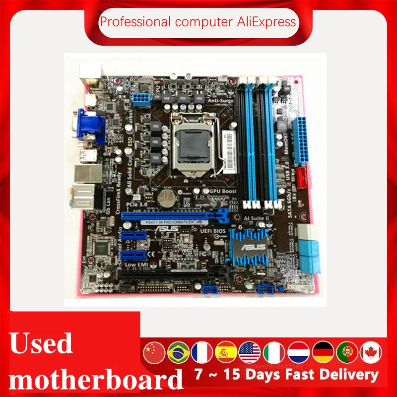 P8H77 M PRO untuk ASUS P8H77 M PRO/CM6870 CG8270 Komputer ...