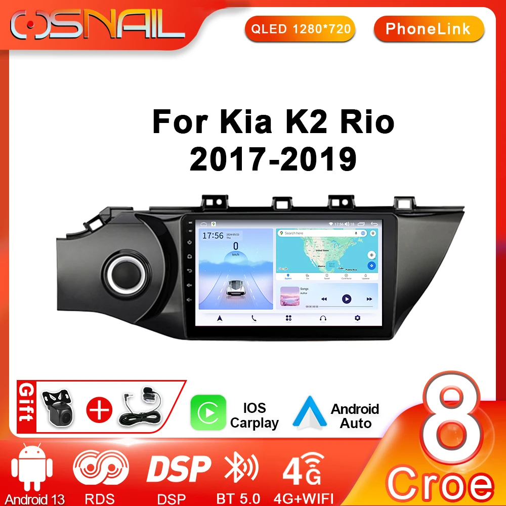 

COSNAIL Android Car Radio For KIA RIO 4 K2 2017 2018 2019 Auto Multimedia Player 2 din Stereo GPS Navigation CarPlay Head Unit