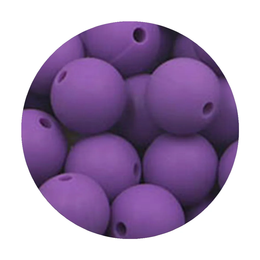 Silicone Round Focal Beads Set - DIY Jewelry Crafting Kit (50 pcs)
