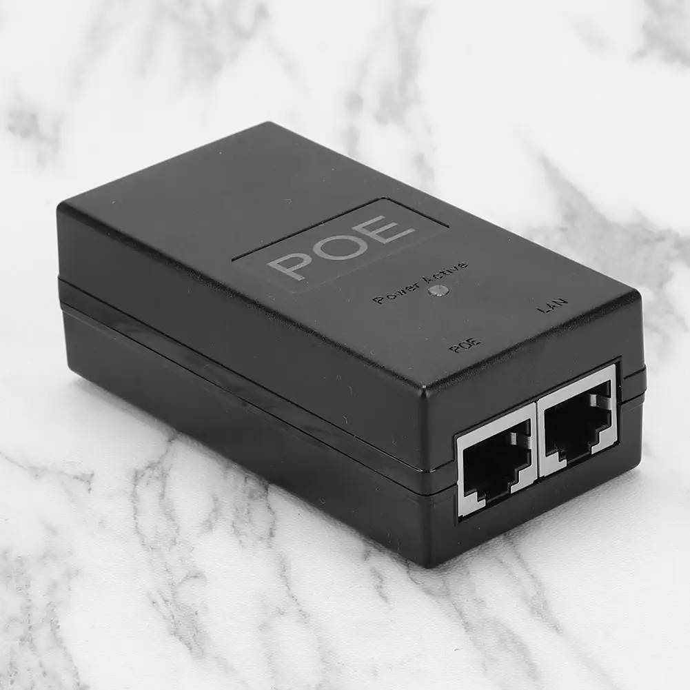 Universal Desktop POE Injector with High-Speed Gigabit Connectivity and Efficient Power Supply