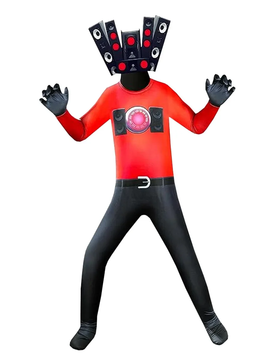 

Halloween role-playing TV cosplay costume, horror robot jumpsuit, stage performance costume