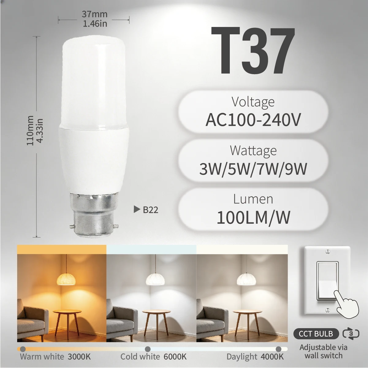 Versatile Smart LED Bulb - Color Changing Candle Lamp Replacement