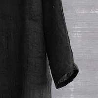 Men's Cotton Linen Breathable Shirts Comfy Solid Color Blouses Long Sleeve Loose Casual T shirt Blouse Ropa Para Hombres - Image 4