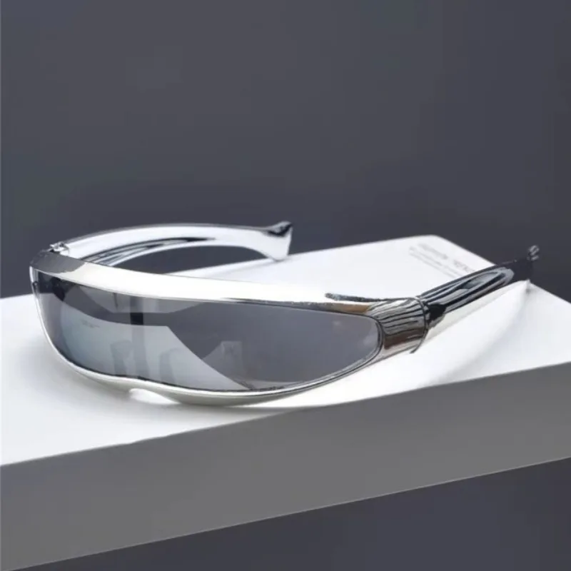 Punk Retro Funktionelle Wind Laser Sonnenbrille Alien Coole Sonnenbrille UV-beständige Sonnenbrille Radfahren/Straßenfotografie Sonnenbrille