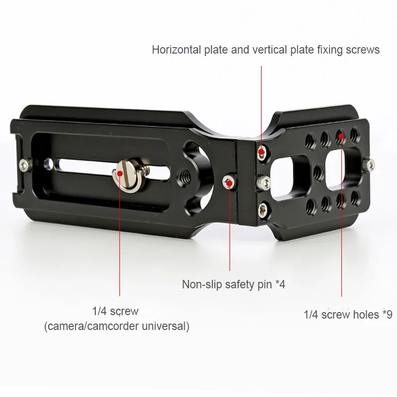 Vertical L Plate Camera Quick Release Board Mount Baseplate Universal for DSLR Ballhead Phone Tripod Bracket Holder Camera Quick Release Mount
