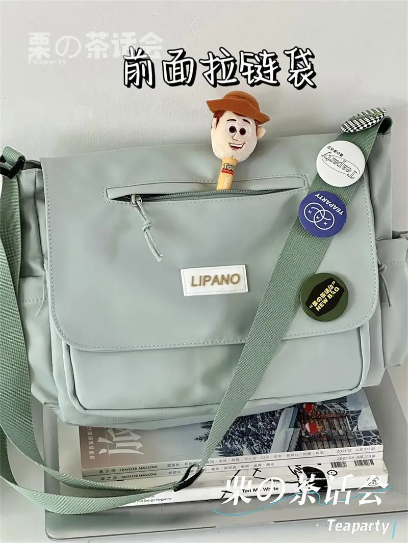 

single shoulder bags for women's large capacity student nylon crossbody bags for men's versatile postman bags trend Summer bags