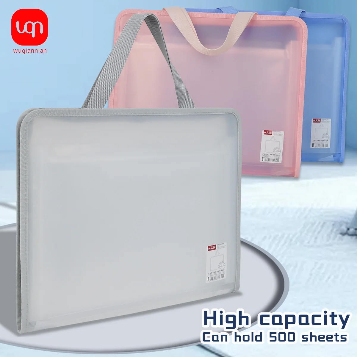 File Bag Simple Organ Bag 13 cell A4 portable vertical organ bag paper and storage folder bag vertical style tote bag student supplies