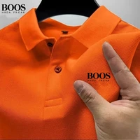 Nouveau polo à manches courtes pour hommes, de haute qualité, mode estivale, décontracté, confortable, respirant 4