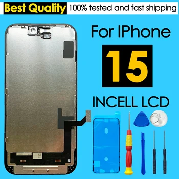 180 giorni di garanzia incell LCD per iPhone 15 Display Touch Screen Sostituzione del telefono Mobile Digitizer Assembly Kit di riparazione all'ingrosso