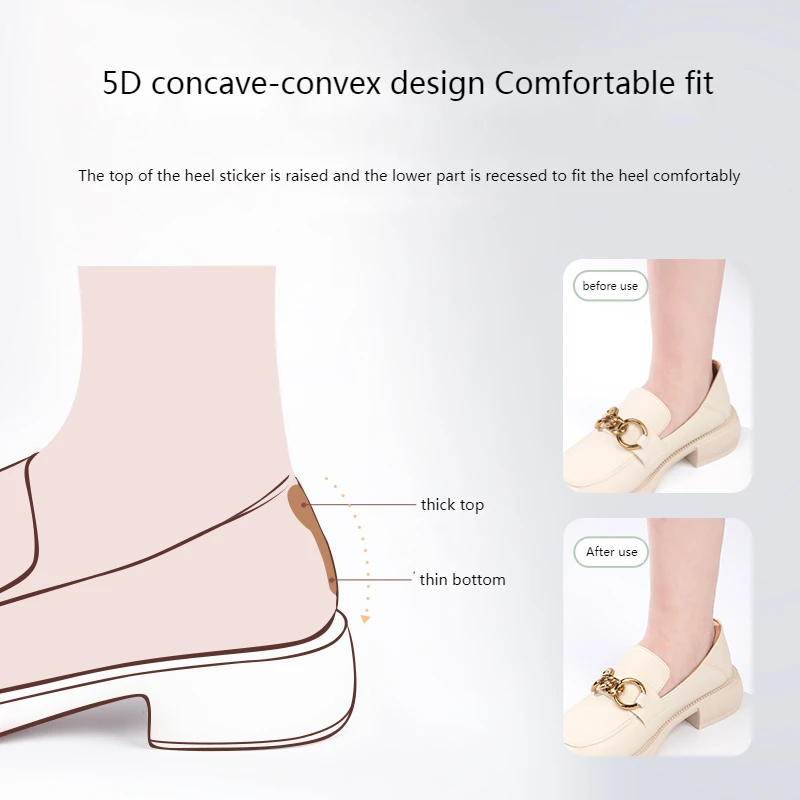 High Heel Protectors Shoe Heel Sticker Adjust Size Pads Liner Grips Pain Relief Insoles for Feet Antiwear Anti-Slip Inserts