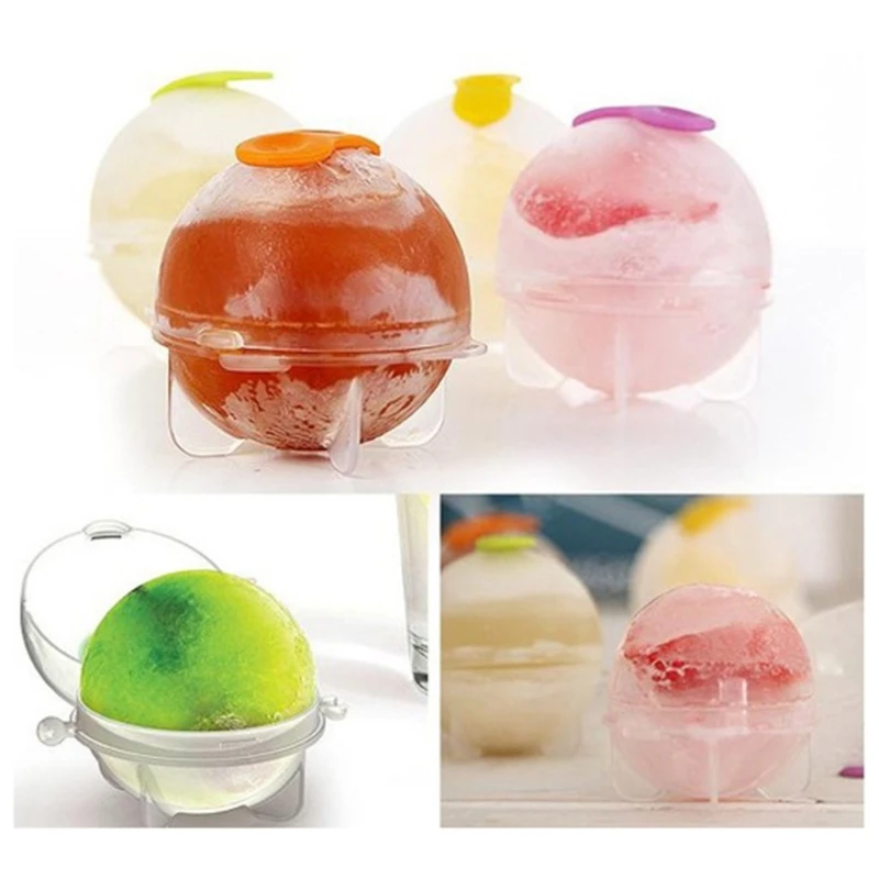 4pcs Party Plastic Ice Tray Cube Round Sphere Ball Maker Brick Mold Mould 35mm ice tray maker