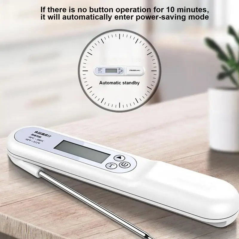 Meat Temperature Monitor Instant Read Food Probe With Ultra Fast Digital Sensor Waterproof Meat Thermometer With Magnet for Beef