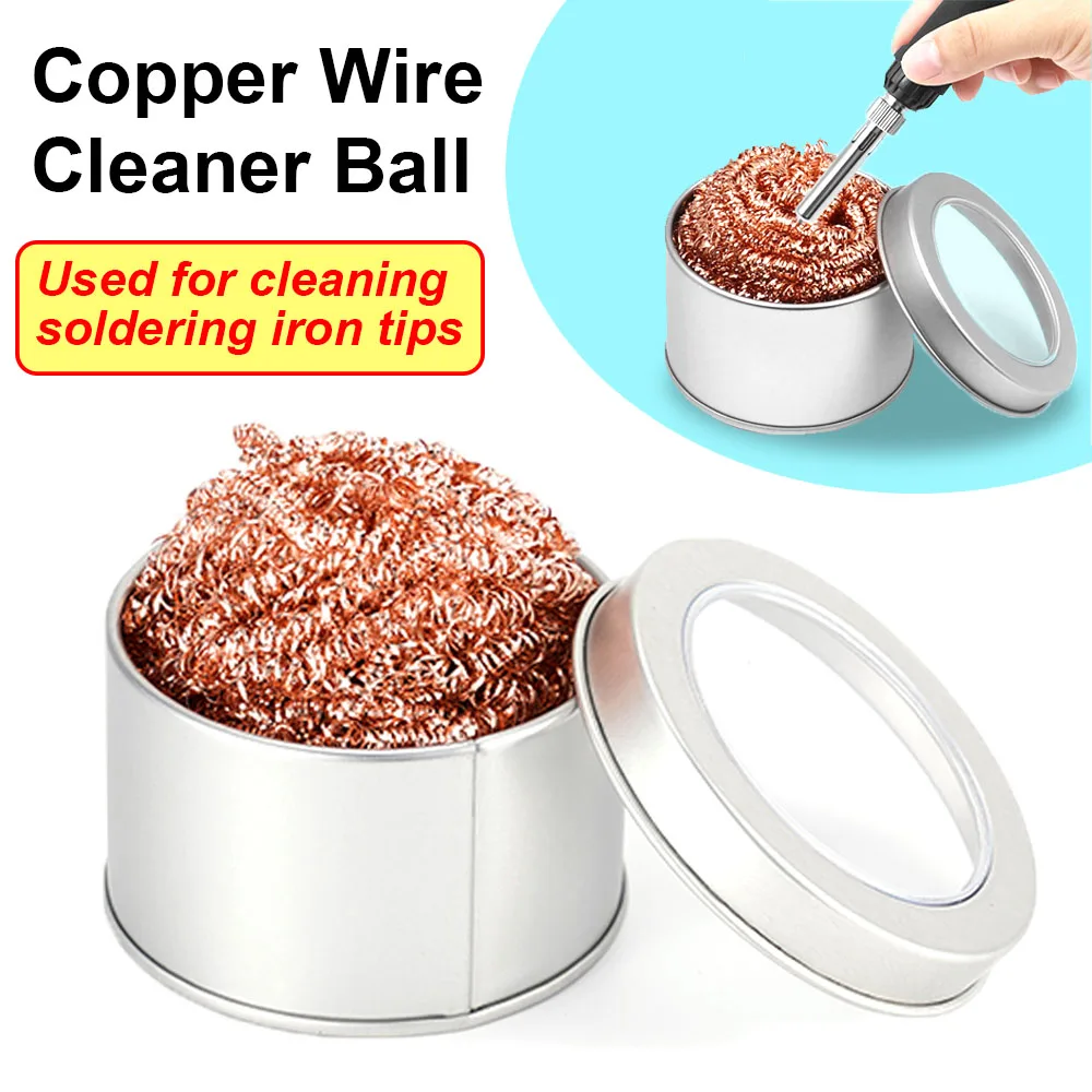 Cleaning Ball Desoldering Soldering Iron Mesh Filter Cleaning Nozzle