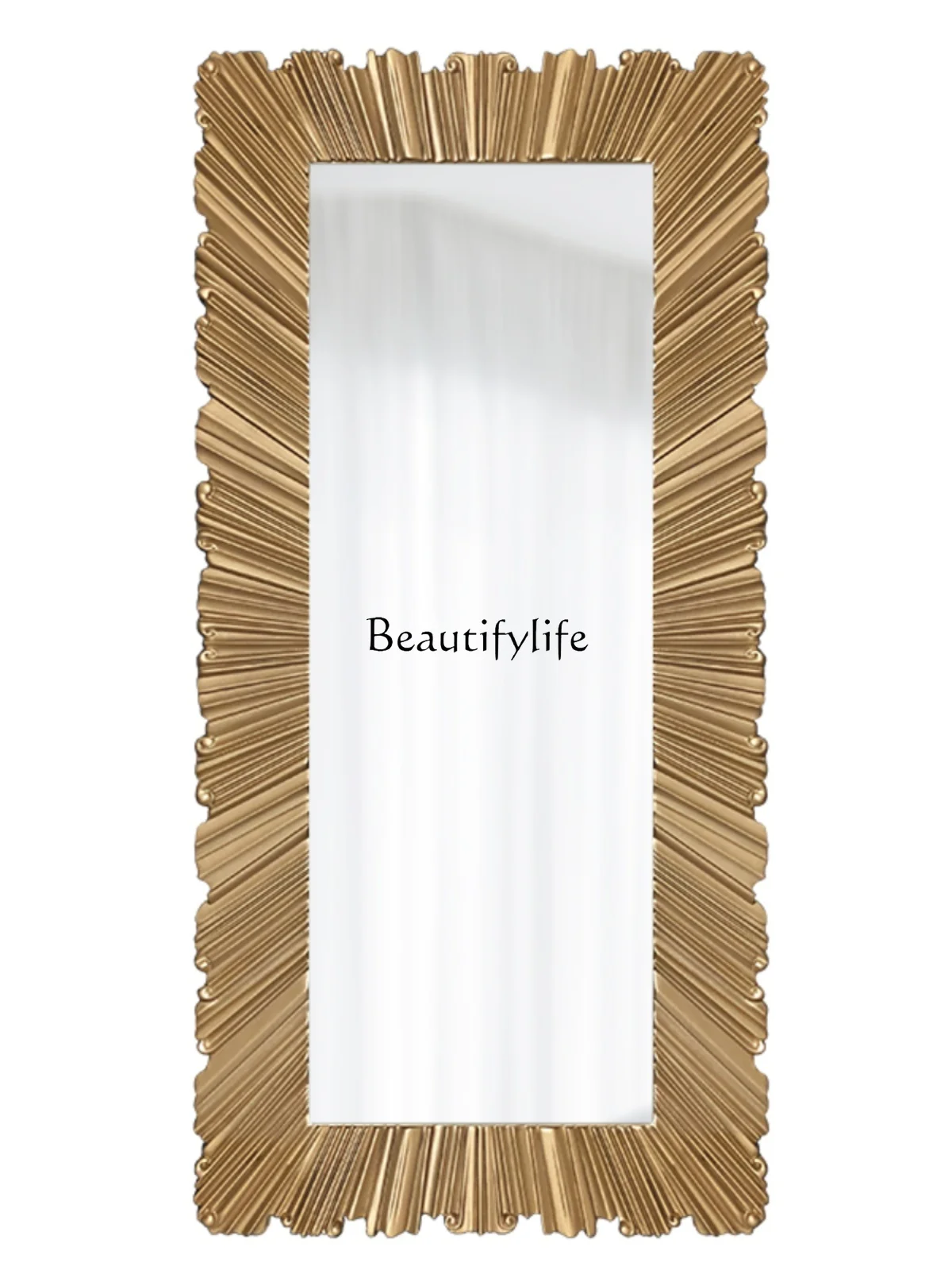 

European-Style Full Body Wall Makeup Mirror Cloakroom Dressing across Hanging Mirror