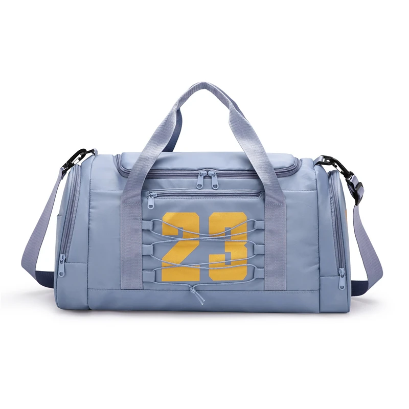 

Outdoor Waterproof Nylon Sport Gym Bags Men Women Training Fitness Travel Handbag Yoga Mat Sport Bags with Shoes Compartment