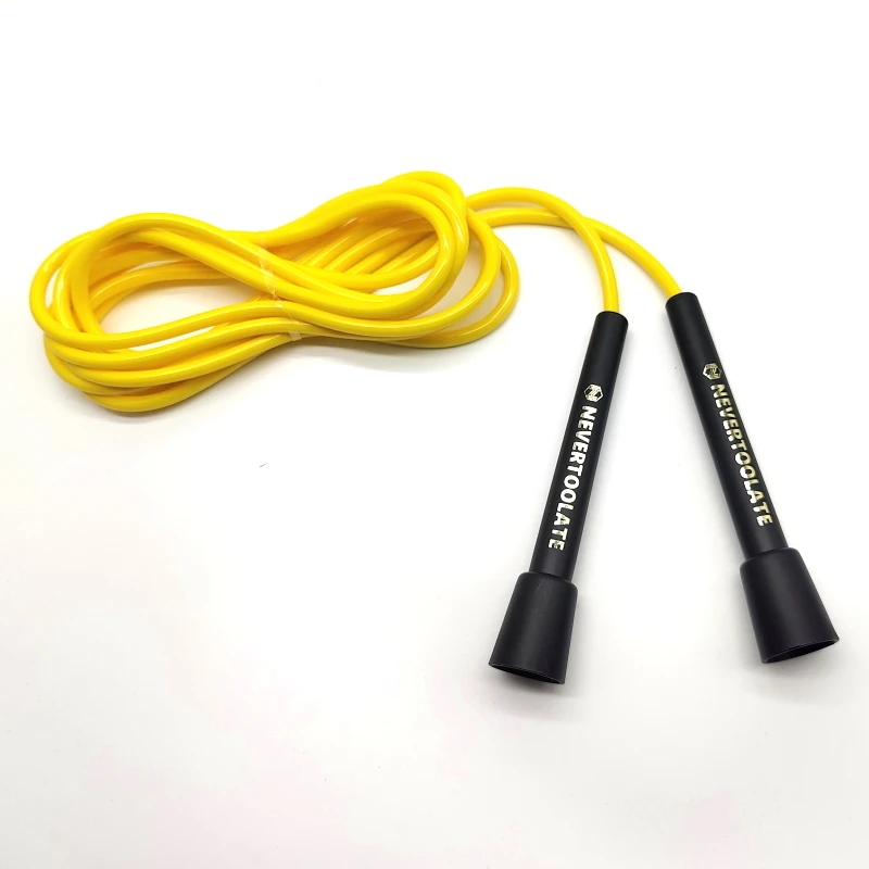 NEVERTOOLATE 143 gram 5.8mm diameter 10.5ft 3.2 meter between handles rope length speed skip rope jump fitness crossfit 4
