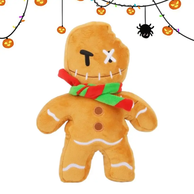 

Мягкая плюшевая игрушка имбирный человек, мягкая игрушка, игра, периферийные игры, периферийные устройства, белый призрак, коричневый имбирь, мягкие игрушки для дома