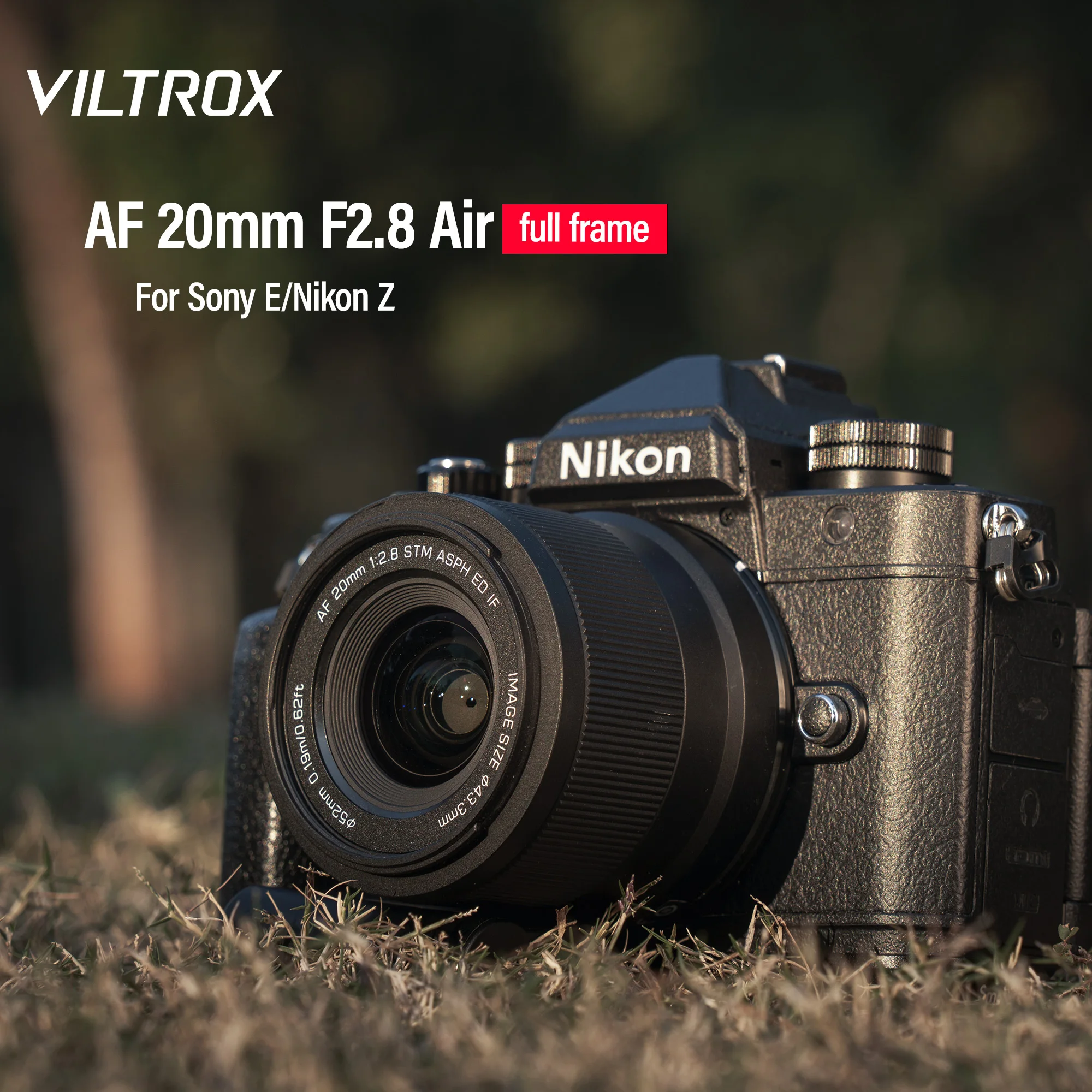Viltrox 25mm 35mm 56mm F1.7 20mm F2.8 40mm F2.5 50mm F2.0 에어 시리즈 카메라 렌즈 ( E, 니콘 Z, 후지필름 XF 마운트 카메라용)