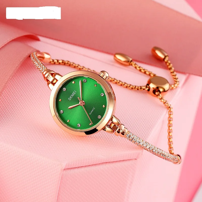 Fashion Luxury Bracelet Band Women Quartz Watch Rhinestone Stylish Waterproof Ladies Wrist Watches Girls Gift