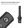 Drill Socket Adapter Kit Impact Drill Extension Bit Socket Adapter Kit 1/4'' 3/8'' 1/2'' Square Head 1/4'' Hex Shank Drill Tools 6