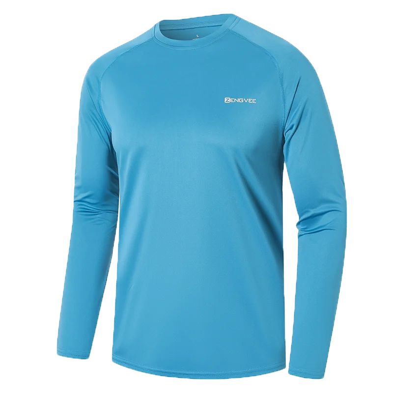 تي شيرت رجالي طويل الأكمام سريع الجفاف ، UPF 50 +...