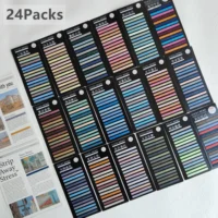 18Packs 5400 Sheets Transparent Sticky Notes Self-Adhesive BookMarkers Annotation Reading Book Clear Tab Kawaii Cute Stationery 1