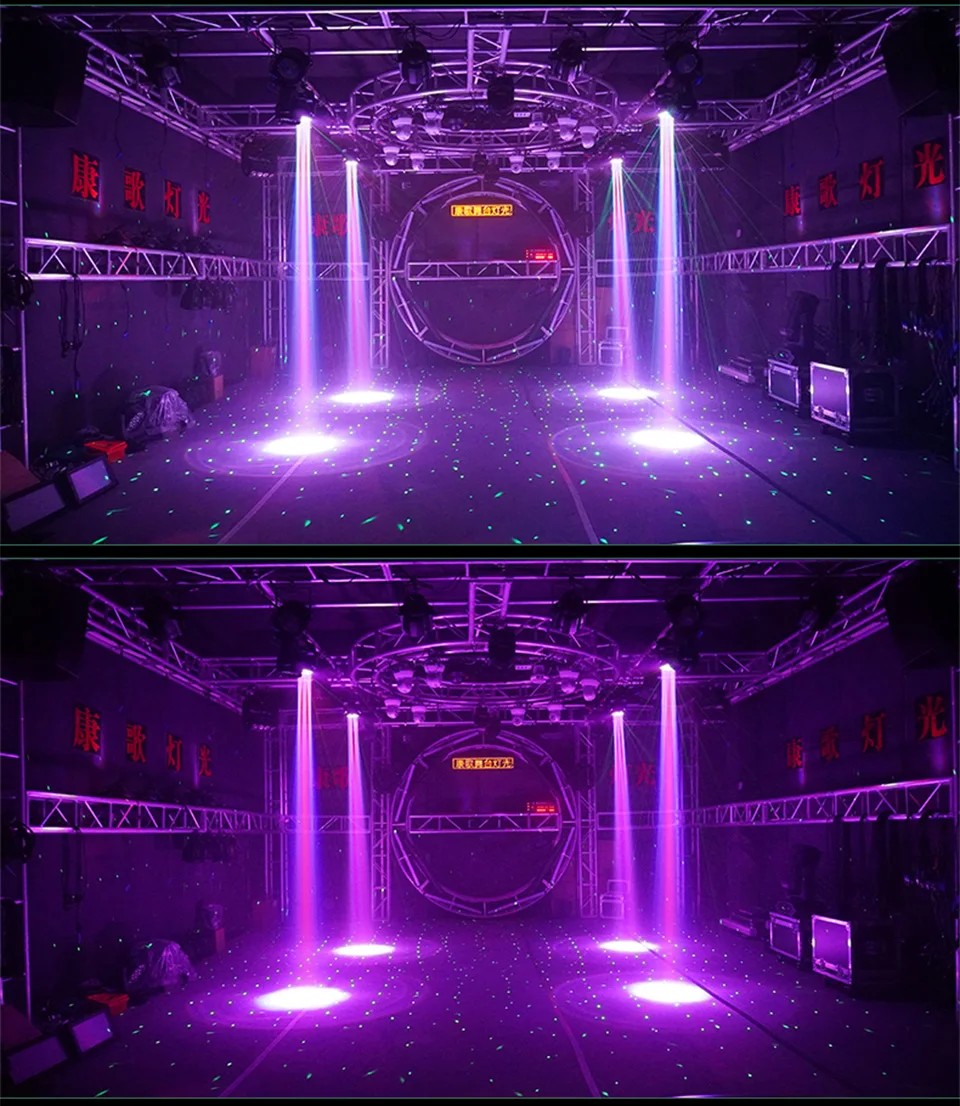 6x15W RGBW Moving Head Laser Light Led 4in1 Bee Eyes Stage Wash Beam Lights 18/2