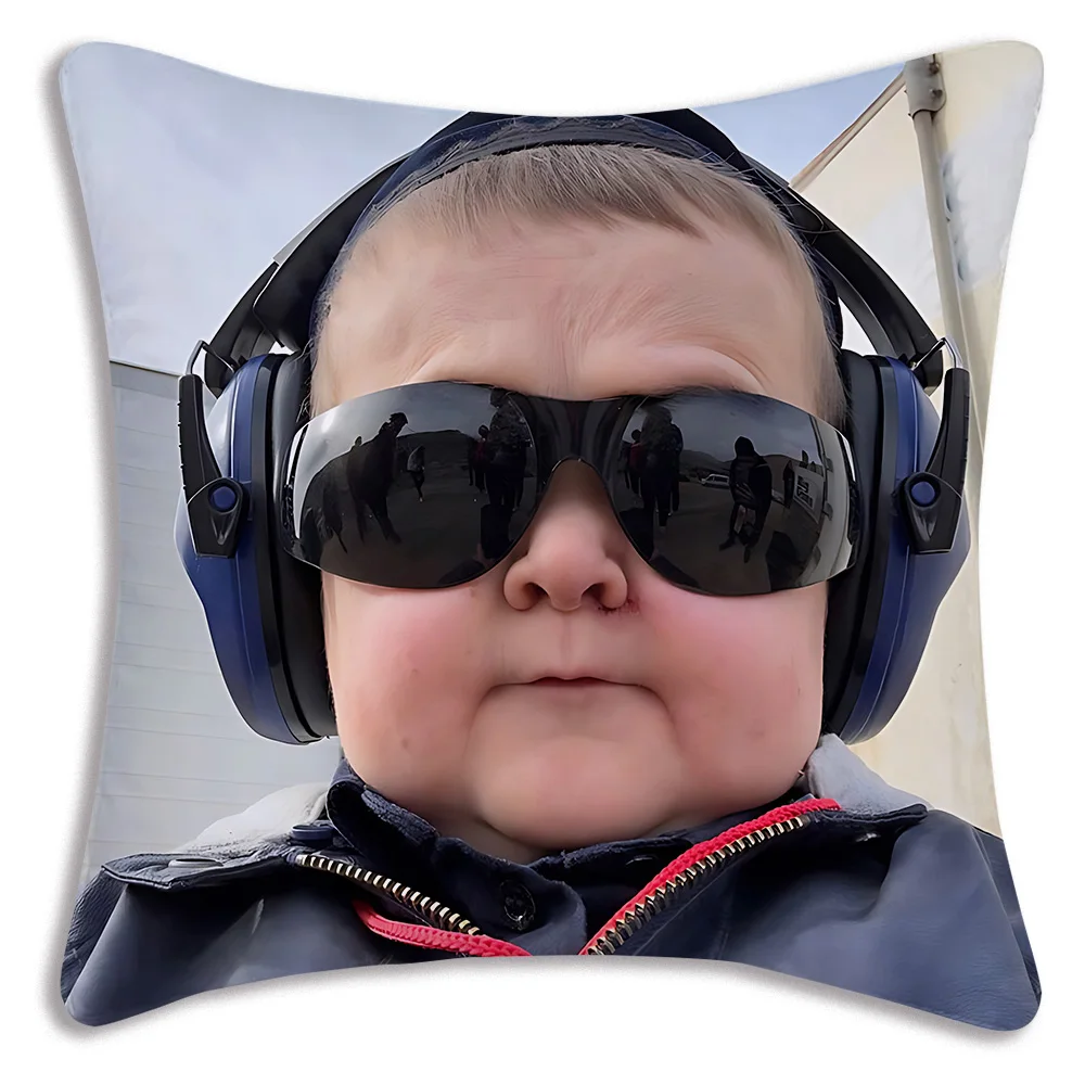 Funny Hasbulla Pillow Covers Cartoon Sofa Decorative Home Double-sided Printing Short Plush Cute Cushion Cover 6