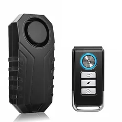 Advanced USB Rechargeable Anti - Theft Vibration Alarm with Remote Control & Waterproof Design, 113 dB Level (AAA Battery A)