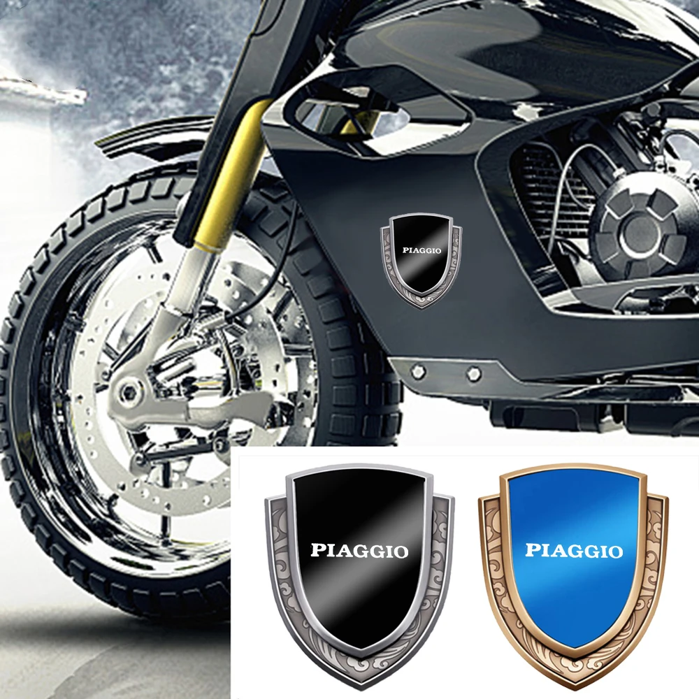 

3D Car Motorcycle Modified Car Sticker Metal Car Sticker Decal Badge Logo For PIAGGIO Liberty125 MP3 500 Medley Beverly 300