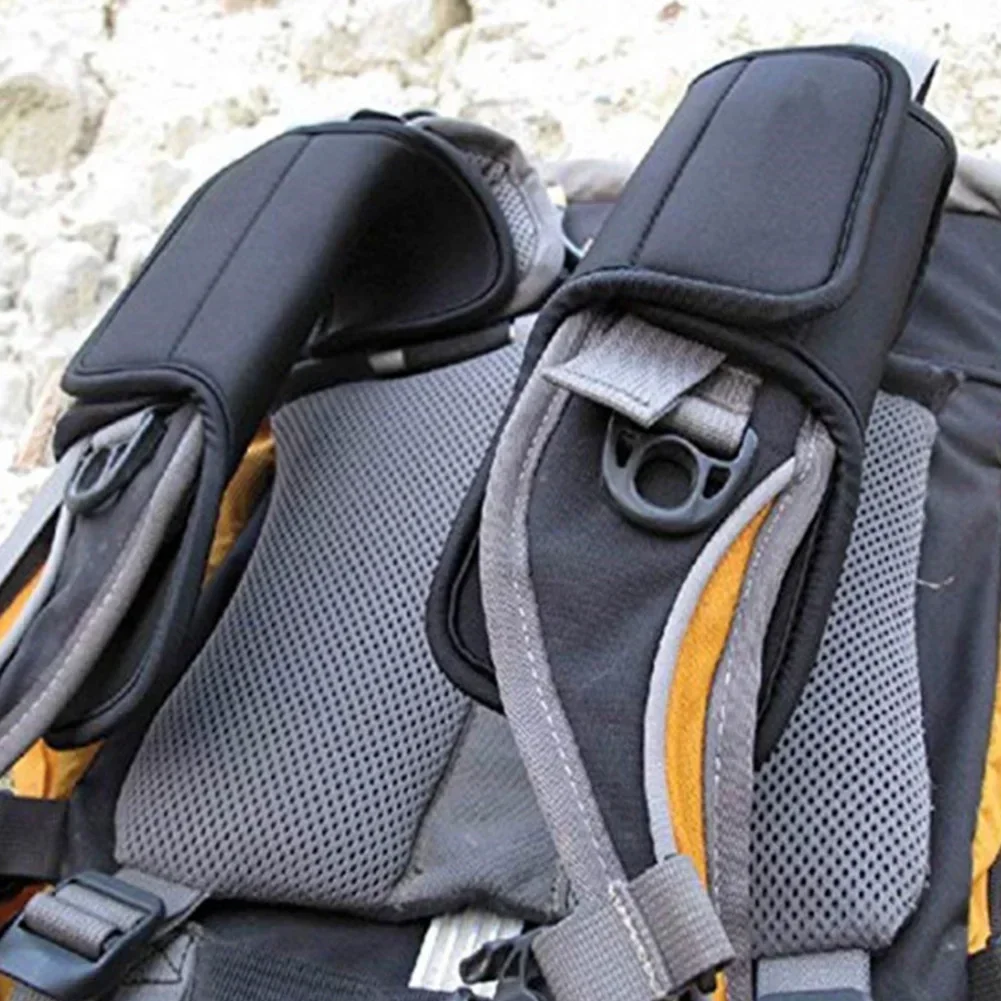 Backpack Shoulder Strap Pads Anti-Slip Cushion Pad Protector Shock-proof Shock-absorbing Double-layer Thickening Design 1 Pair