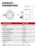 Hydraulic Hollow Plunger Jack 30ton 50mm Hollow Plunger Ram Hydraulic Hollow Cylinder RCH-3050 Hydraulic Lifting Maintenance 3
