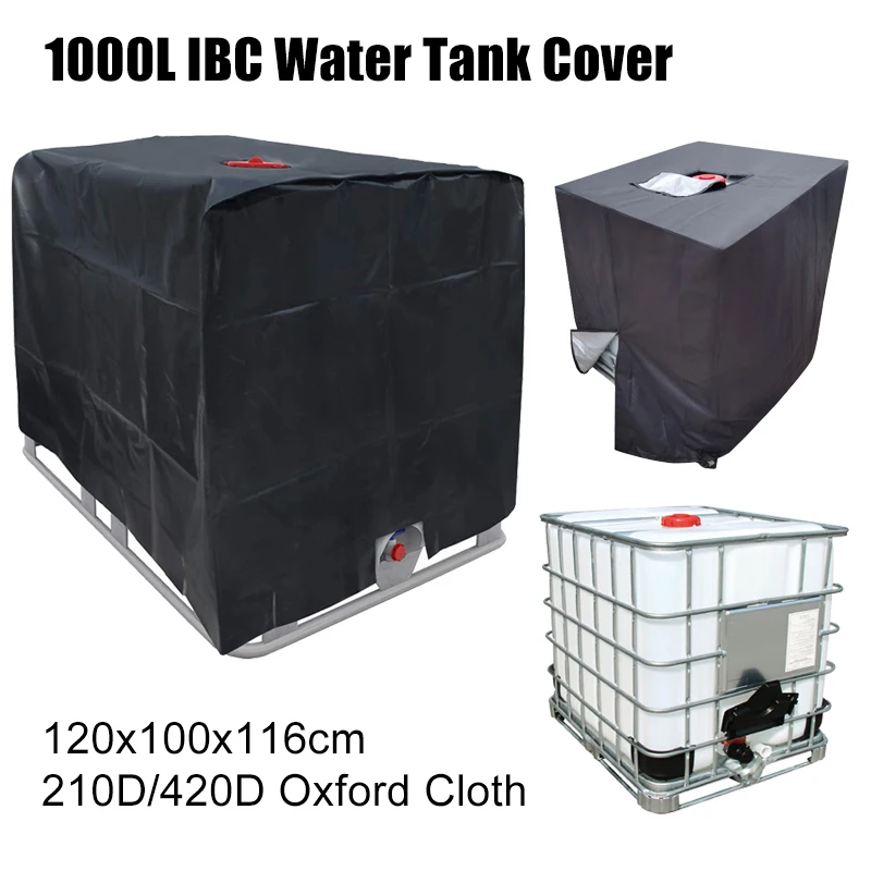 1000l Outdoor Ibc Water Tank Cover 210d/420d Oxford Cloth Ibc Container Cover Waterproof