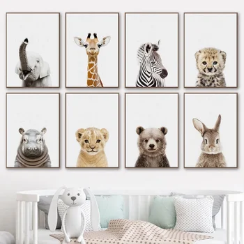 Animal Canvas Wall Art for Nursery 1