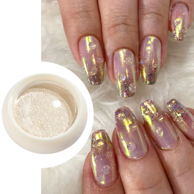 Gold Chrome and Glitters  Gold nails, Golden nails designs, Golden nails