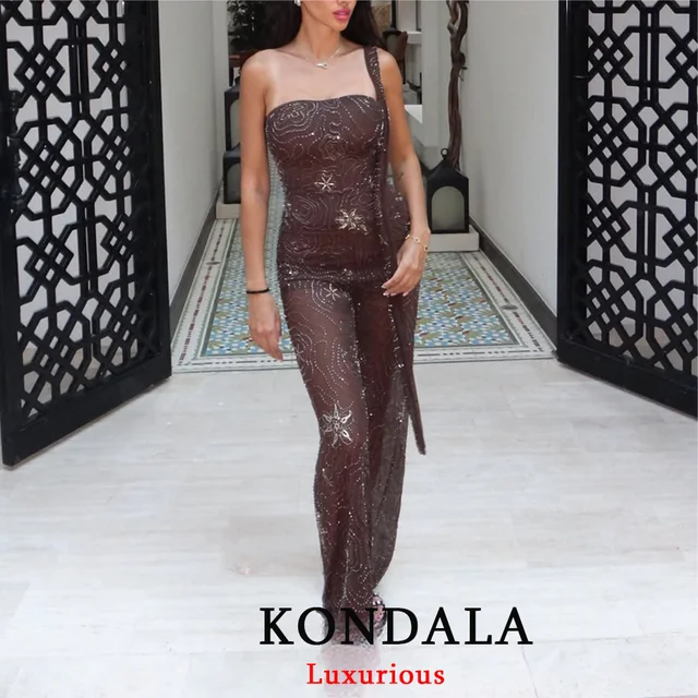 45159-caa9d1.png KONDALA Sexy Chic Women Transparent Pants Sequins Straight Wide Leg Pants Fashion 2025 Spring Summer Holiday Party Trousers