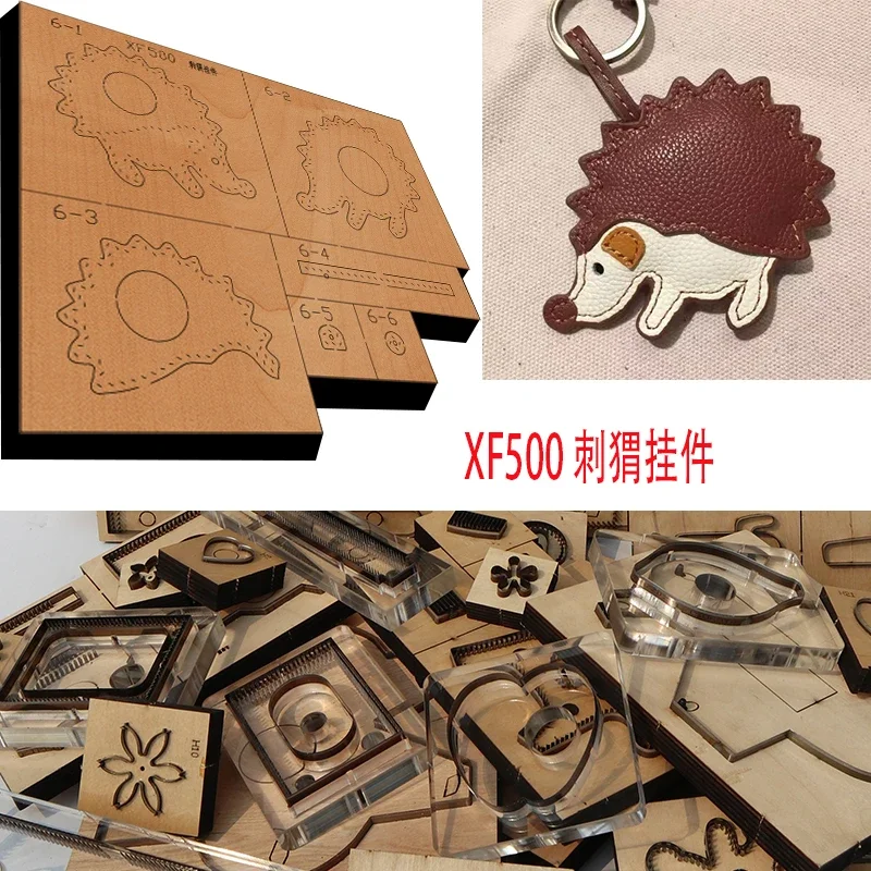 

Ручная работа, деревянный искусственный нож, штампованный дырокол для кожи, ручной инструмент, форма для режущего ножа XF500, инструменты для ремесла кожи