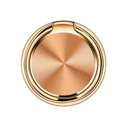 Universal Mobile Phone Metal Finger Ring Holder and Stand (Golden)