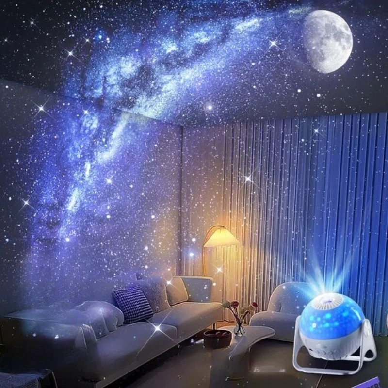 LED 스타 갤럭시 프로젝터, 회전 야간 조명, 천문관 프로젝터 램프, 침실 룸 장식, 어린이 선물, 무드 라이트, 13 in 1