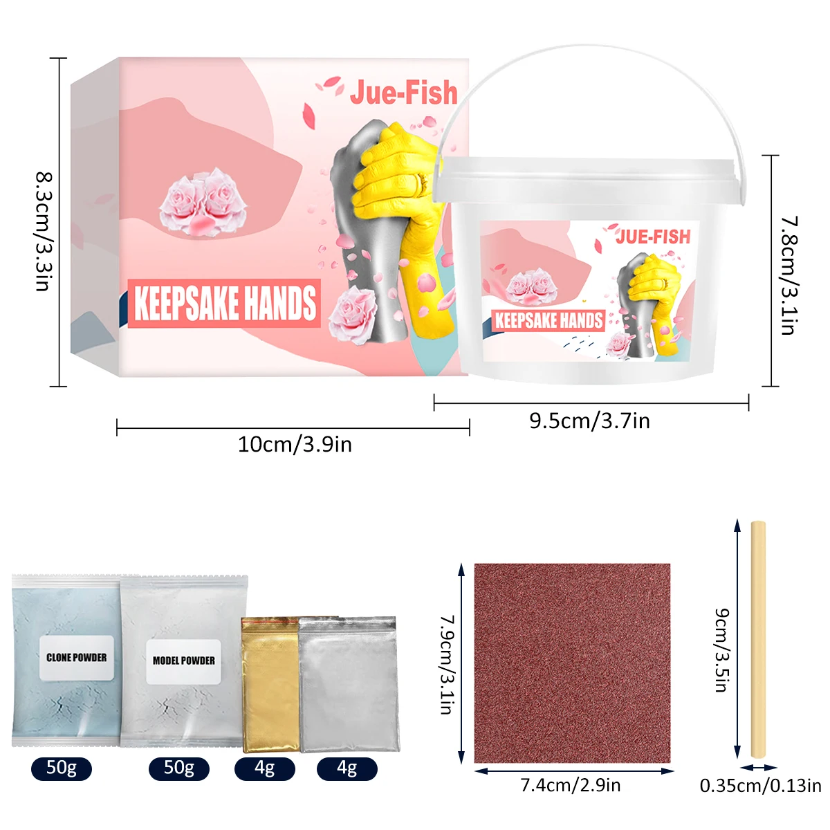 DIY Baby Hand and Footprint Plaster Mould for Wedding and Home Decoration