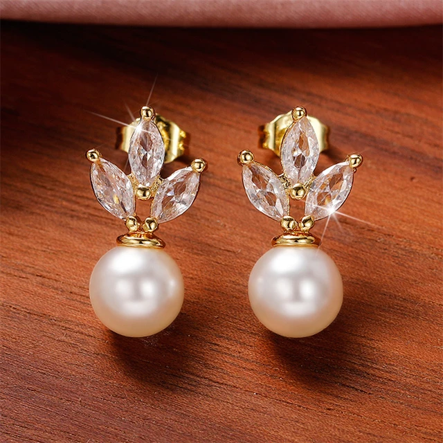 Details more than 184 latest design of pearl earrings latest