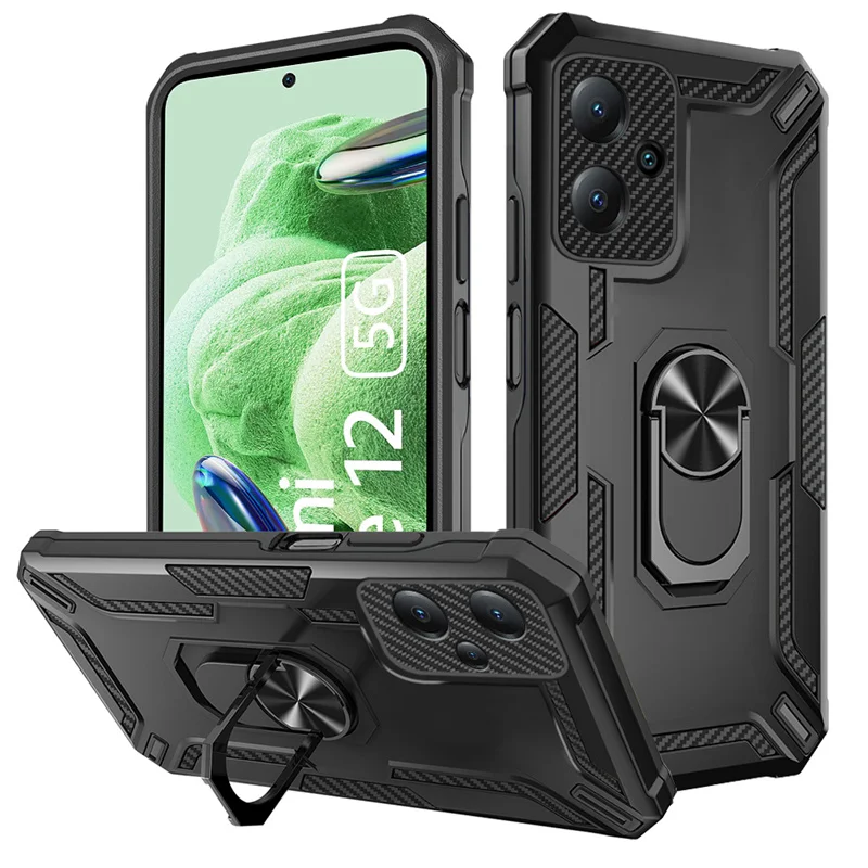 Poco X5 Pro 5G Custodia Militare Heavy Duty Protect Anti-Drop Etui Per Xiaomi Mi Poco M5S X4 M4 X3 Nfc M3 F3 Pro Ring Bracket Cover