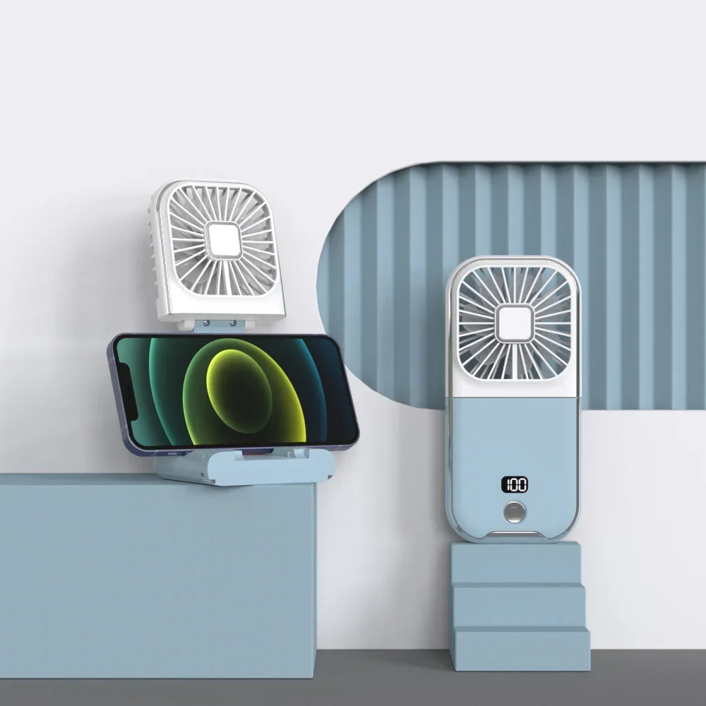 

Портативный портативный мини-вентилятор с низким уровнем шума для рабочего стола и ожерелья-Питание от USB