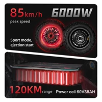 Trottinette électrique BOYUEDA S5 6000W à double moteur 60V38Ah avec activation NFC, pneus tout-terrain de 11 pouces, contrôle intelligent par application, EScooters 2