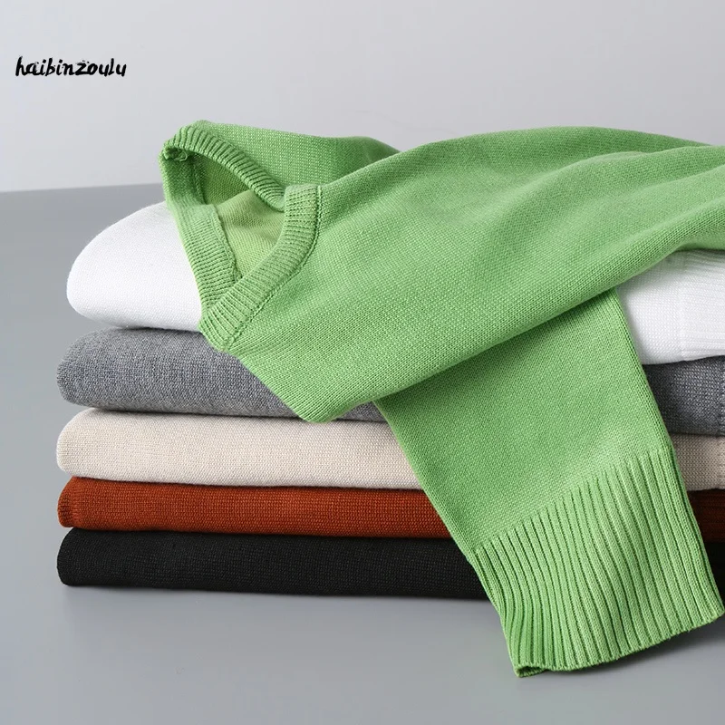 Autumn And Winter Bottoming Sweater Men