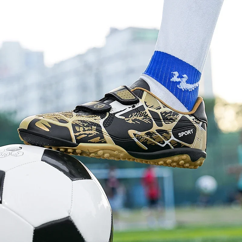 Kids Soccer Shoes FG/TF Football Boots 28-38 for Grass Training Outdoor Futsal