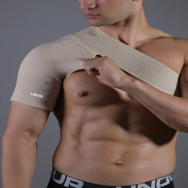 Durable Neoprene Shoulder Strap Support Adjustable Nude Neoprene Back Bandage Breathable Shoulder Support Brace Men Women